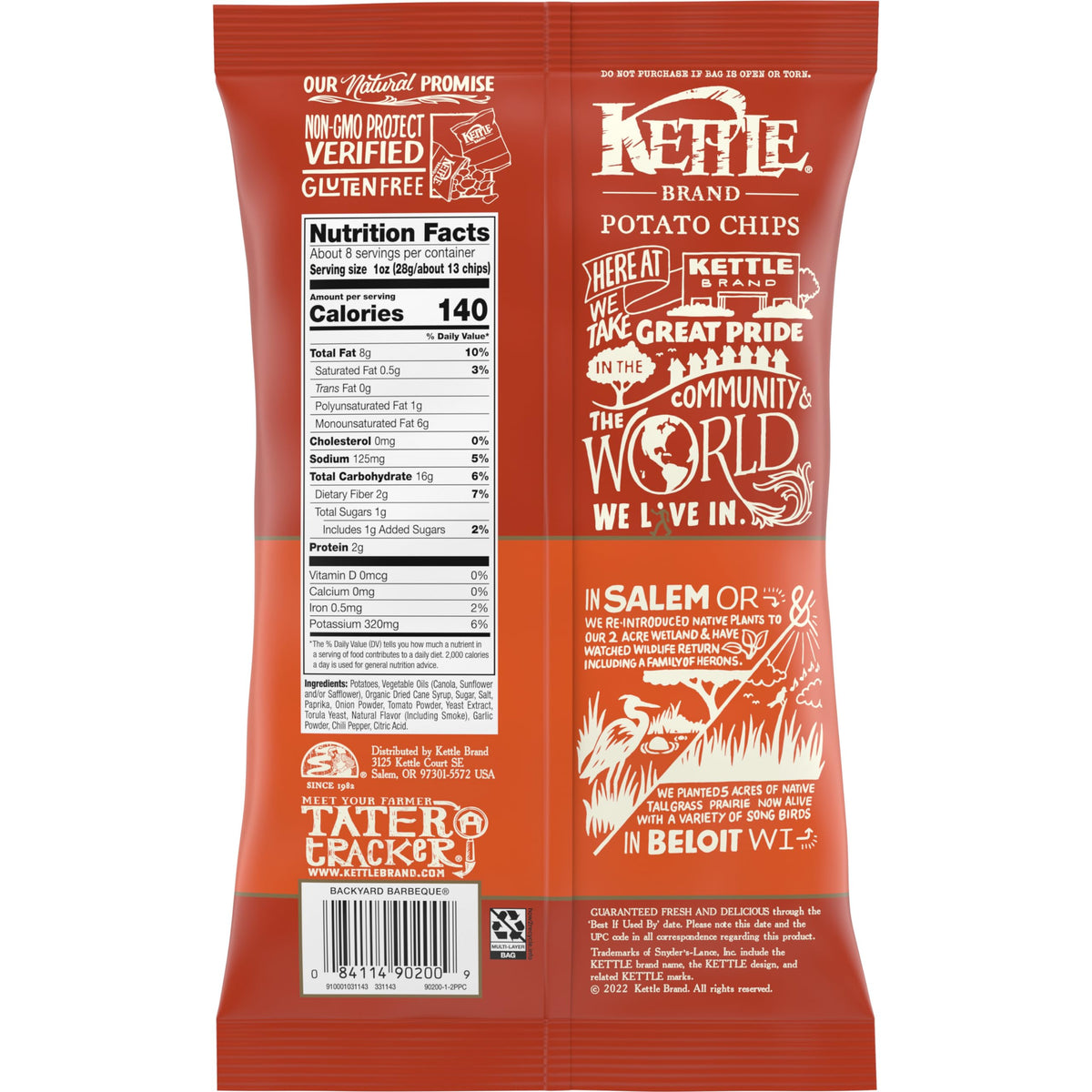 three-flavor assortment: sea salt, sea salt & vinegar, and backyard barbeque (with a 4-flavor variant adding kettle salt & pepper)