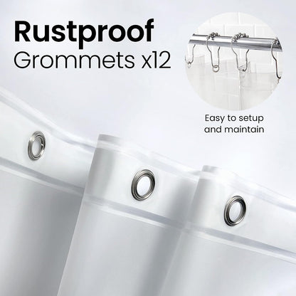 three heavy-duty magnets along the bottom hem to hold the liner in place
