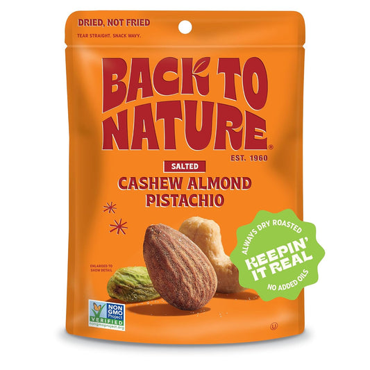 three-nut premium blend: cashews, almonds, and pistachios