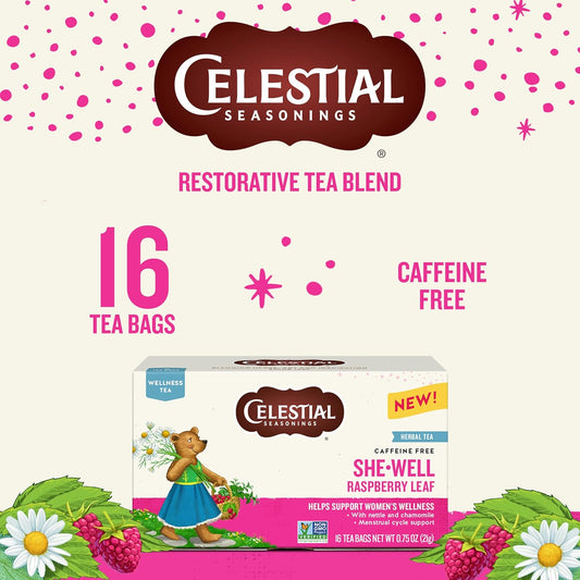 three product variants: shewell raspberry, detox blend dandelion, and a combined variety pack