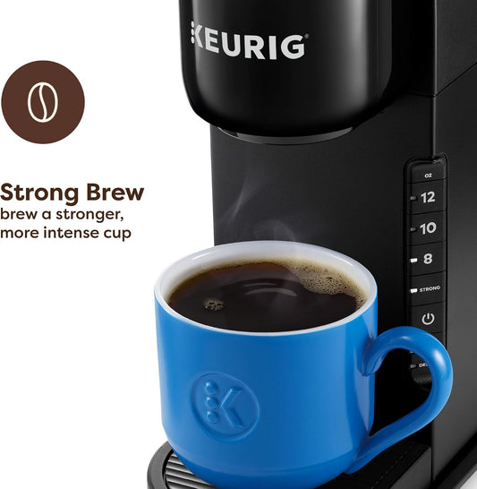 three selectable brew sizes: 8 oz, 10 oz, and 12 oz