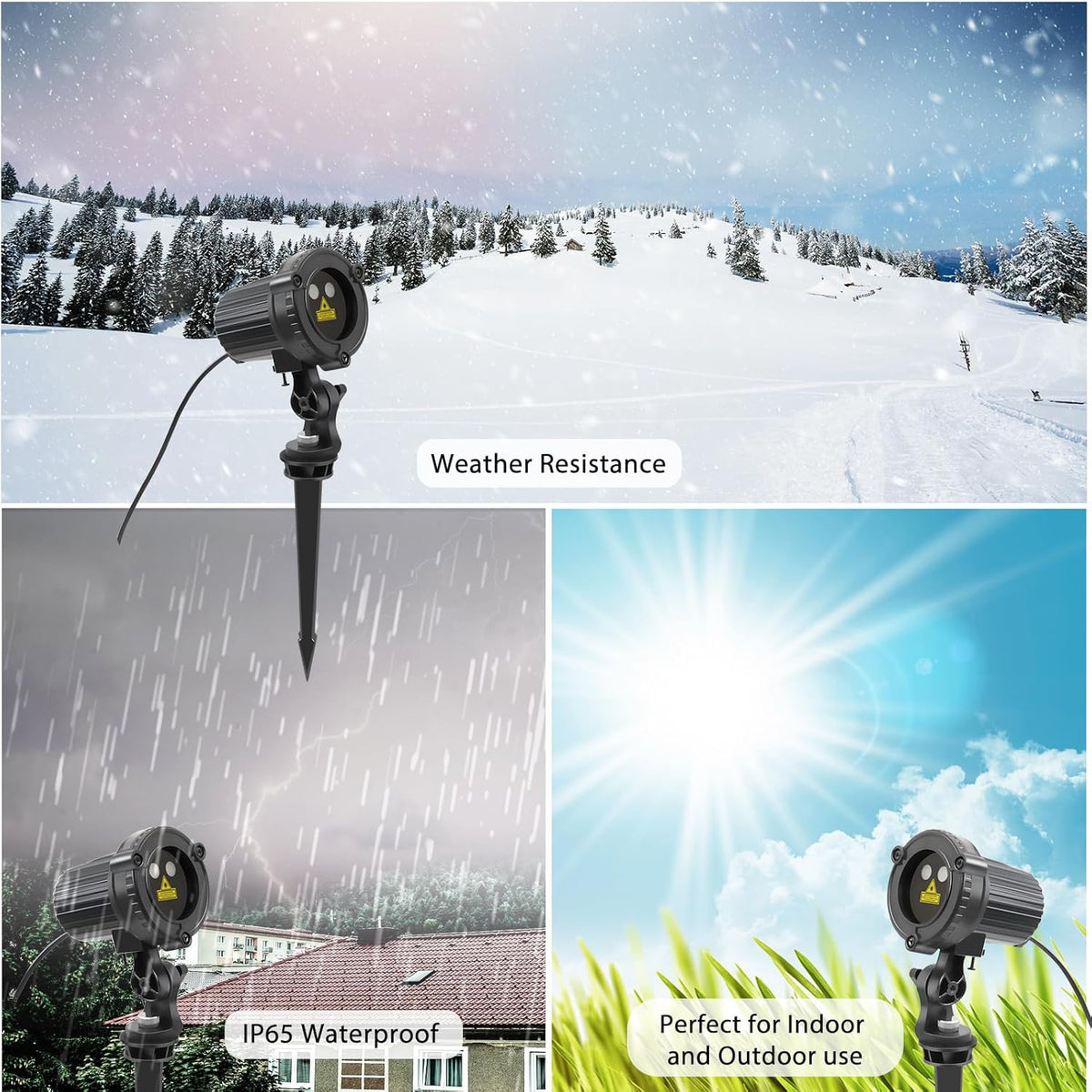 three selectable color modes: red-green combo, red only, green only