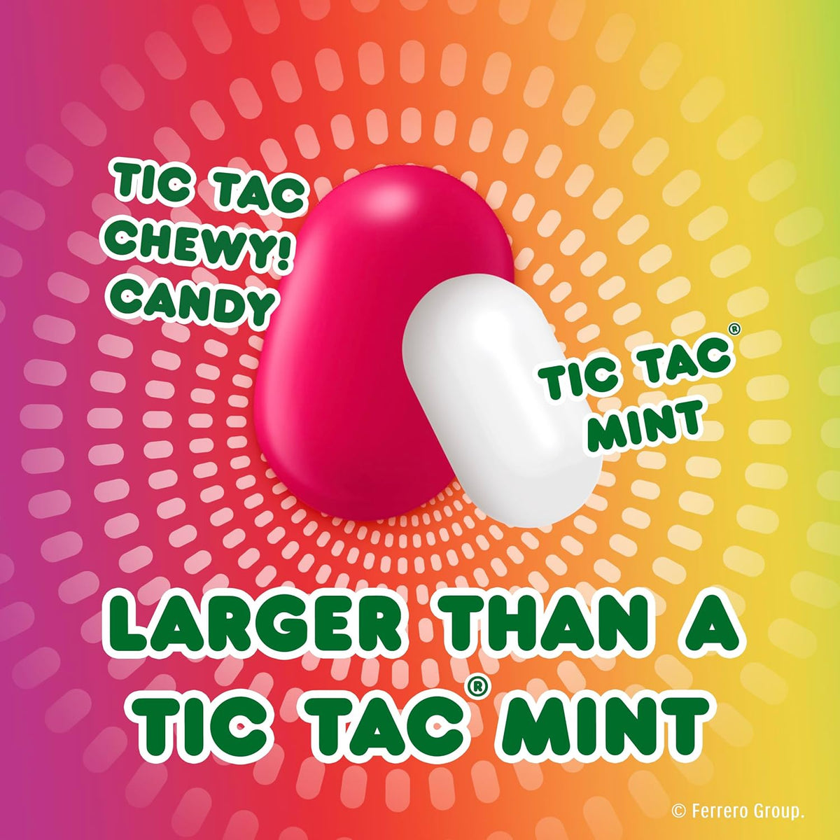 Tic Tac Chewy Fruit Adventure Candy – Fun Stocking Stuffer & Holiday Gift, Five Fruit Flavors, 3.4 oz Box