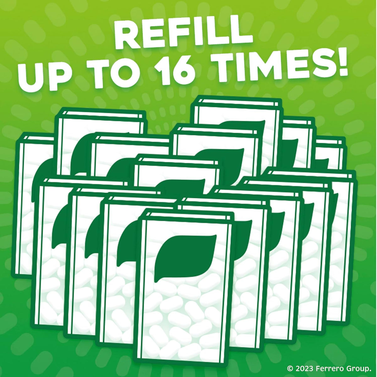 Tic Tac Freshmints Refill Bag – Family-Safe Breath Mints for Lunchboxes and Snack Drawers, Gluten Free