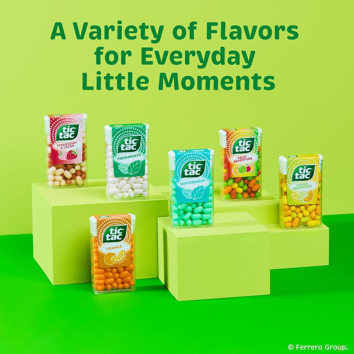 Tic Tac Fruit Adventure Mint Refill Bag – Desk-Side Breath Freshener for the Office Break Room and Shared Bowls