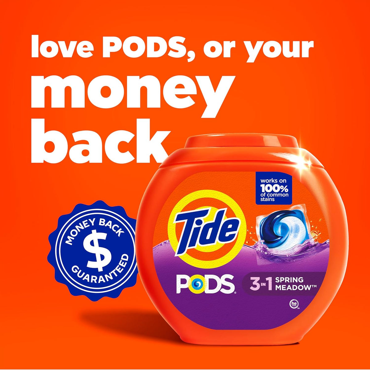 Tide PODS HE Compatible Detergent for Restrained Minimalist Home Setups – Compact Lighter Packaging