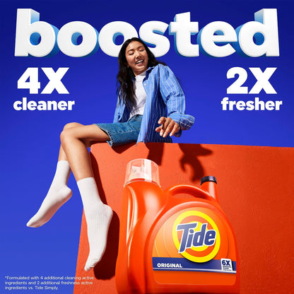 Tide Spring Meadow Liquid Detergent for Sleep Ritual, Fresh Bedding and Low-Energy Cold Wash Wellness