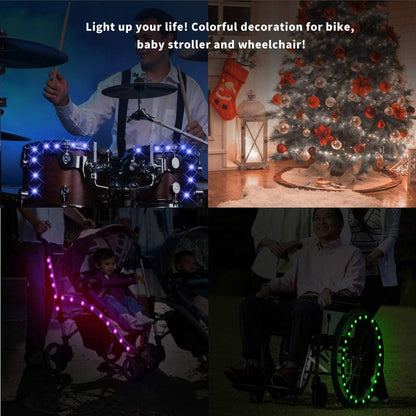TINANA LED Bike Wheel Lights – Fun Colorful Spoke Lights for Kids Riding Bikes in the Neighborhood After Dark