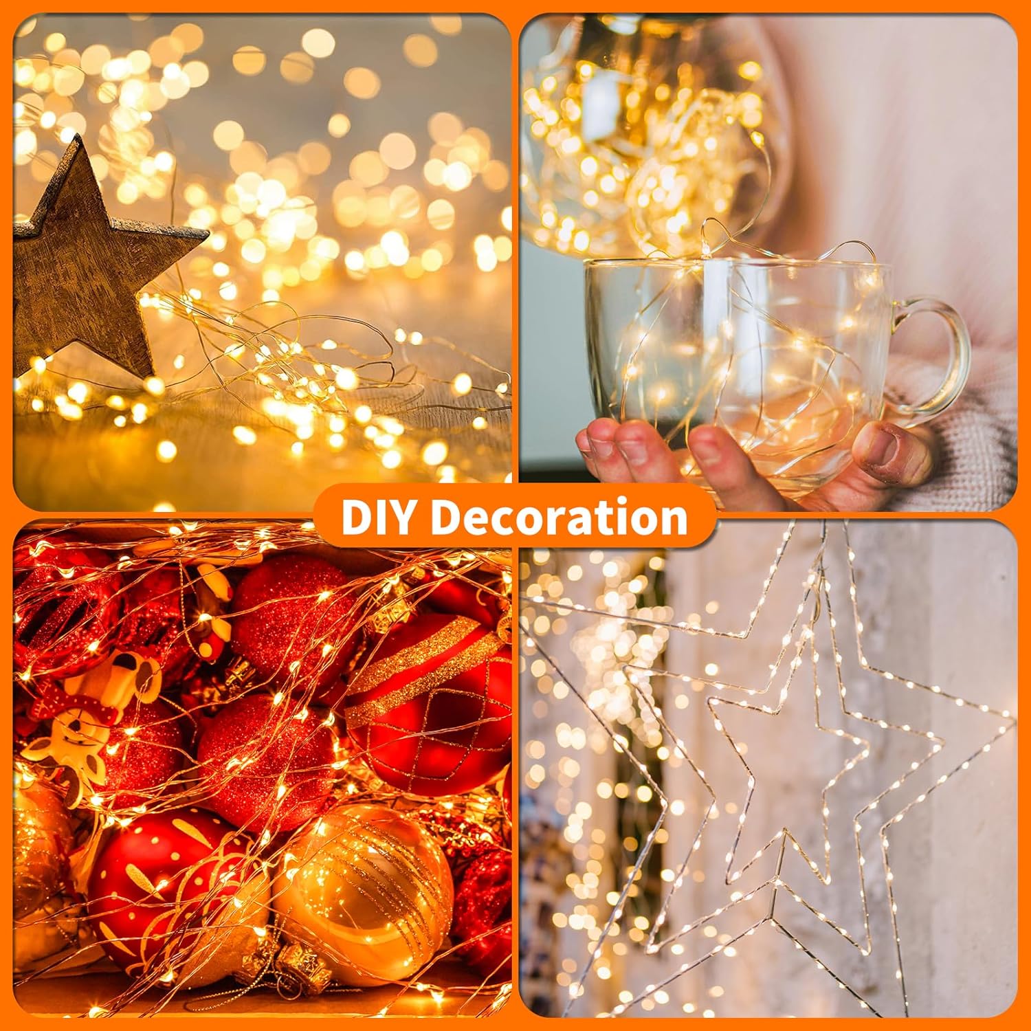 TingMiao Fairy Lights – Thoughtful Birthday Gift for Her, 6 Pack 7.2 ft Battery Operated Mini LED String