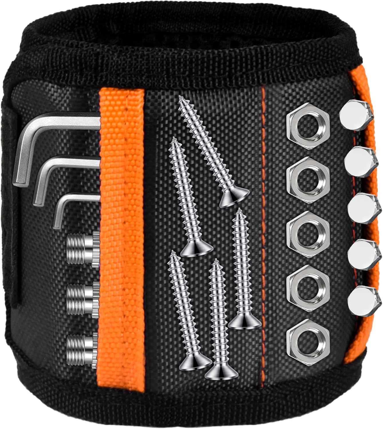 Tmacker Magnetic Wristband – Thoughtful Christmas Gift for Dad Who Fixes Everything, Holds Screws Nails and Drill Bits Hands-Free