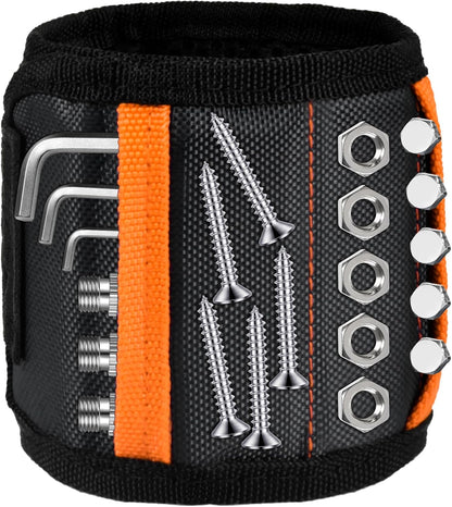 Tmacker Magnetic Wristband – Thoughtful Christmas Gift for Dad Who Fixes Everything, Holds Screws Nails and Drill Bits Hands-Free