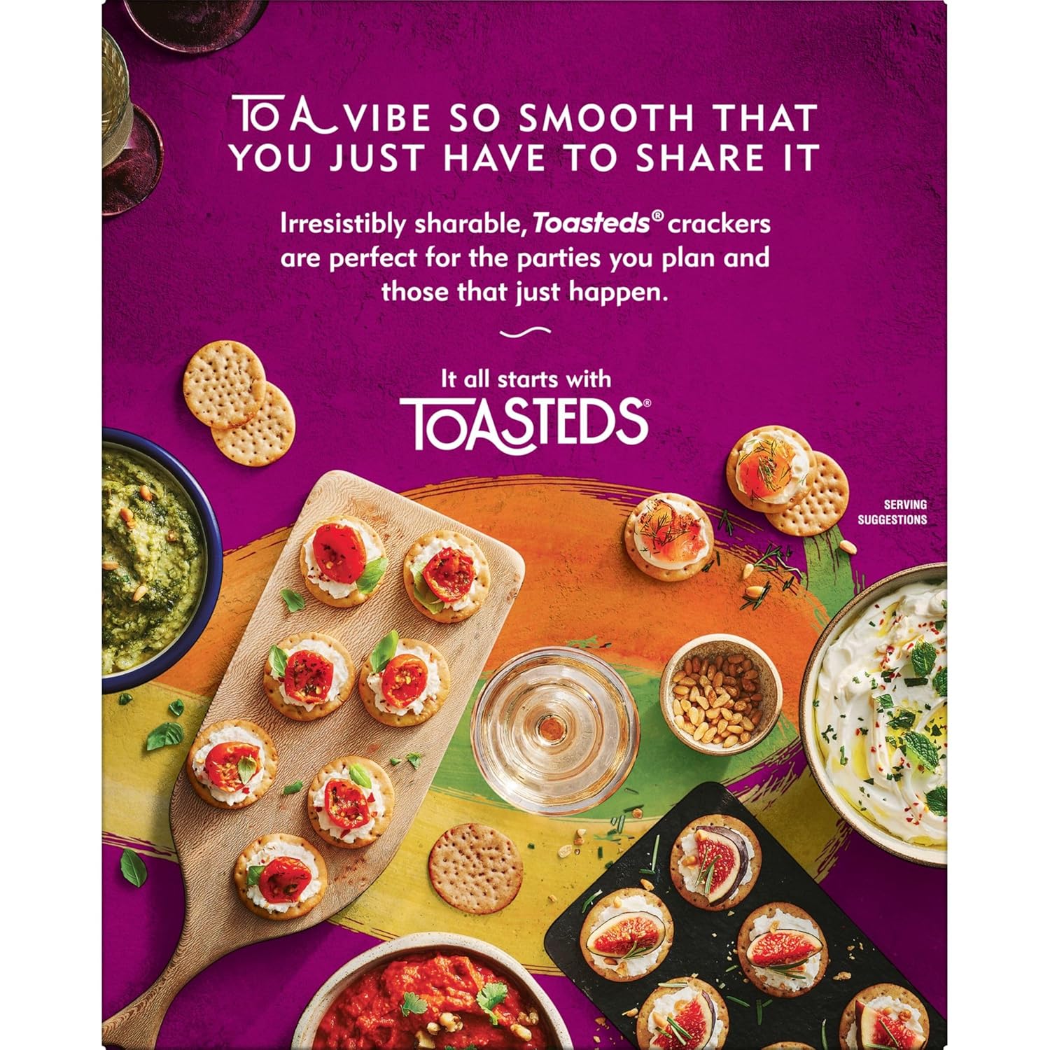 Toasteds Crackers Cracker Collection – Office Desk Lunch Snack for Focused Workdays, 12oz Variety Box
