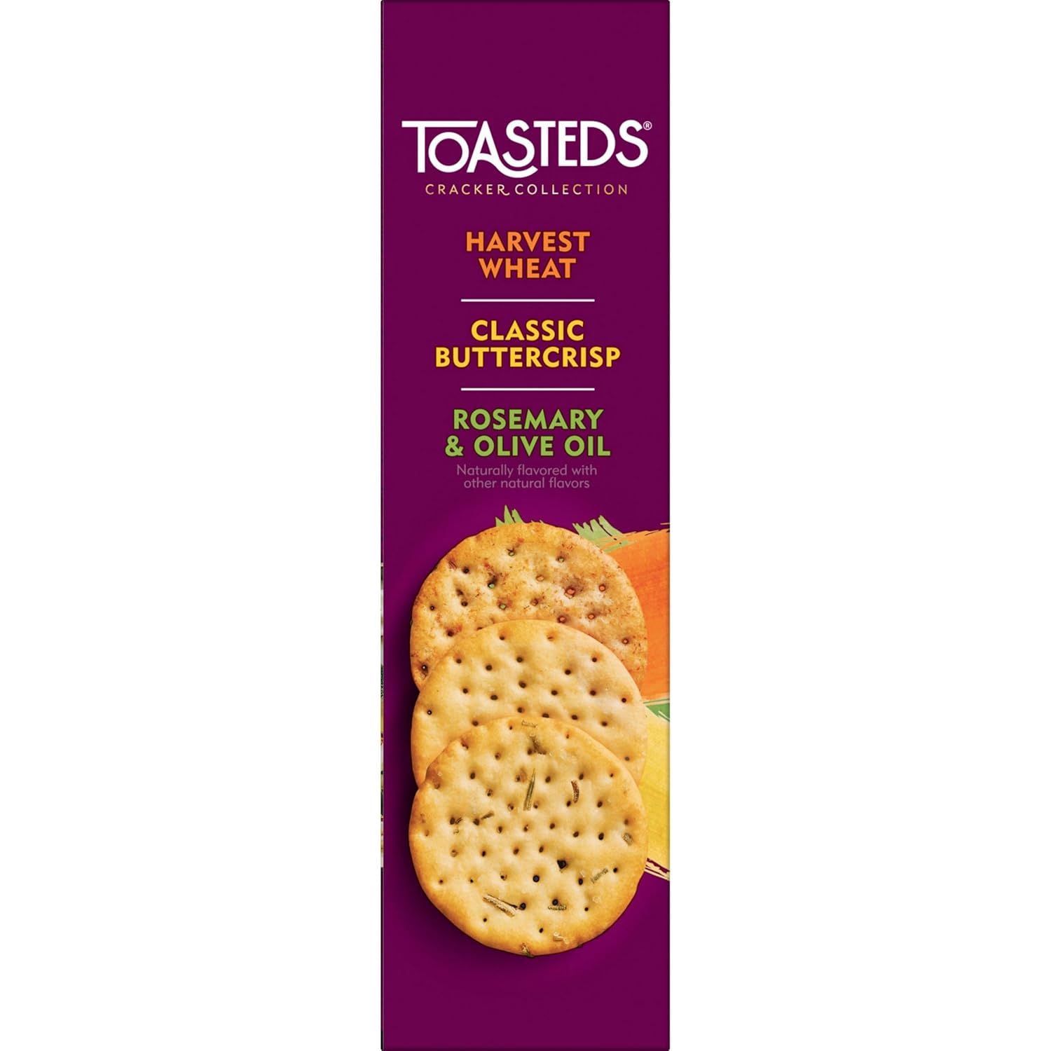 Toasteds Crackers Cracker Collection – Office Desk Lunch Snack for Focused Workdays, 12oz Variety Box