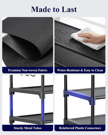 tool-free assembly with included step-by-step instructions, 20 lb per-tier weight capacity