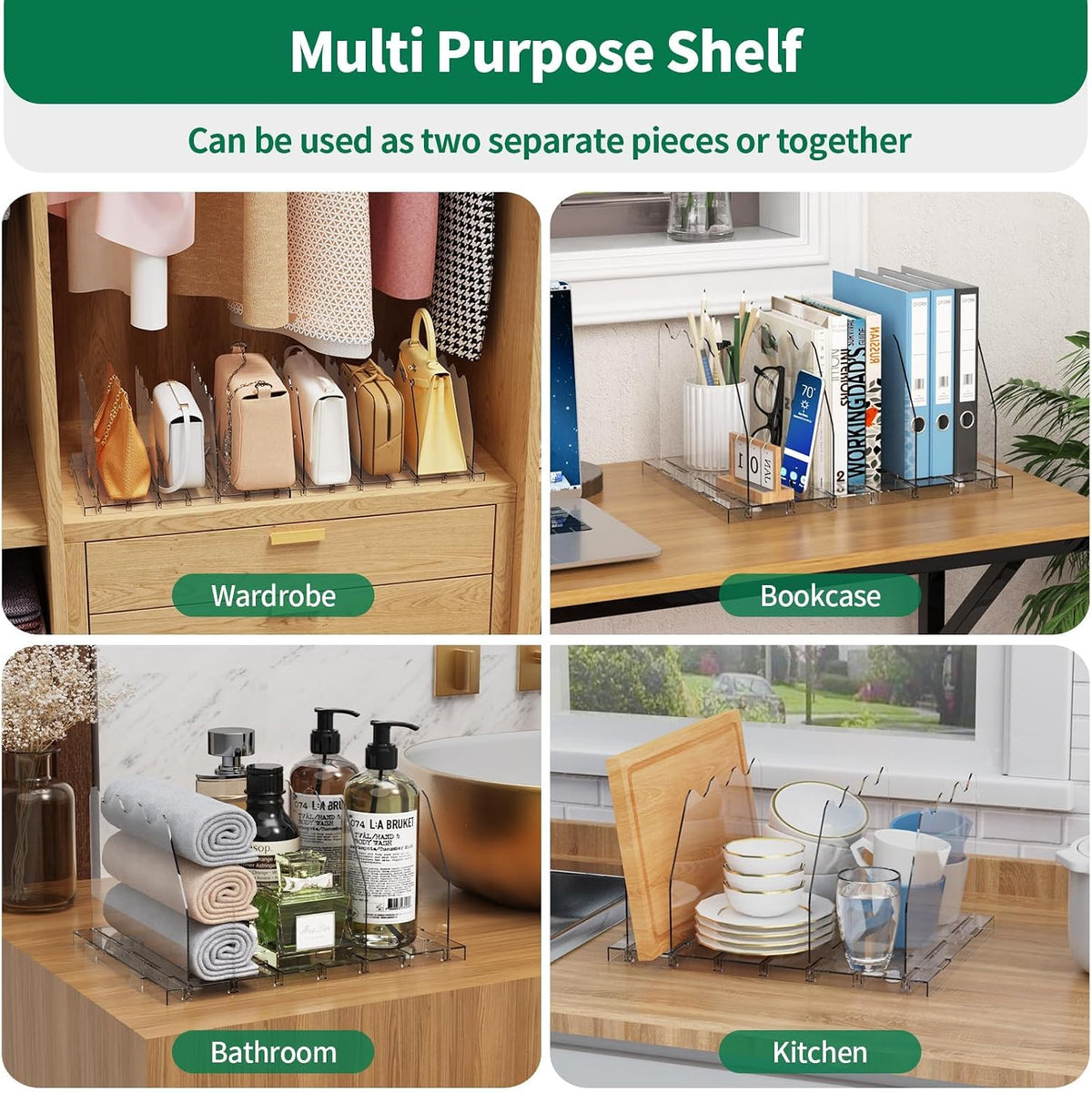 tool-free, snap-together installation with detachable base
