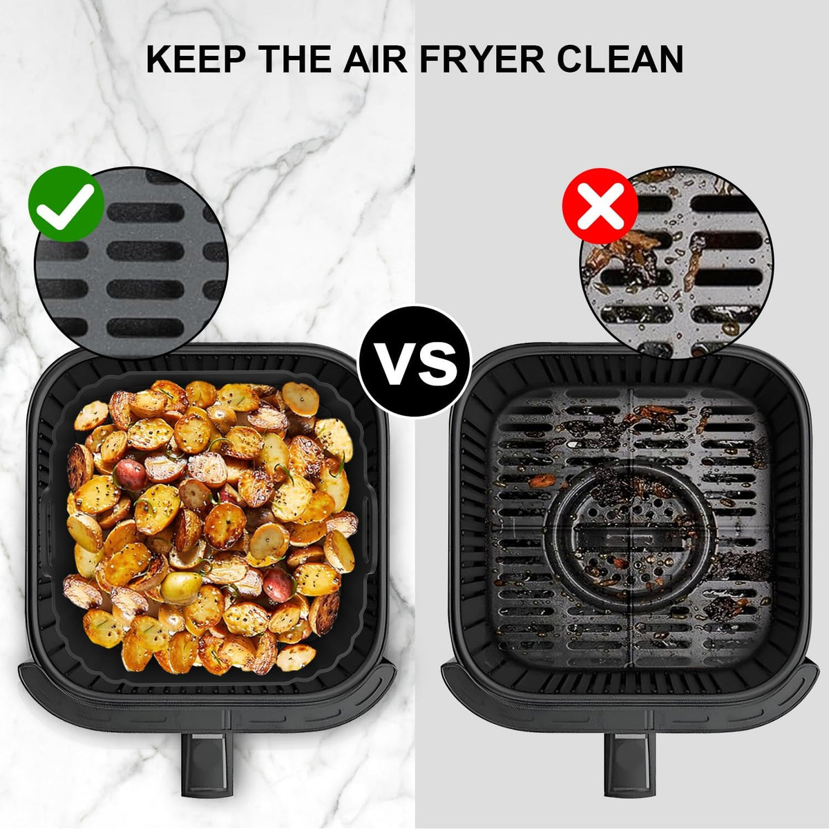 top-rack dishwasher-safe finish for effortless cleanup