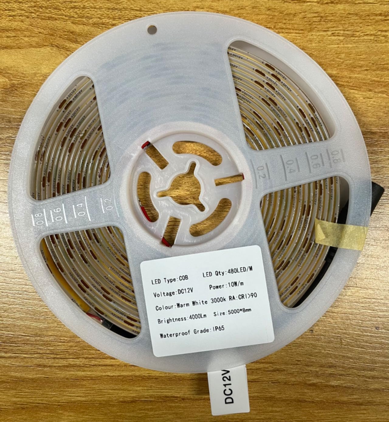 TOPAI COB LED Strip Light for DIY Home Projects, Cuttable Every 2.5cm Tape Light for Closet, Workshop and Garage Custom Builds