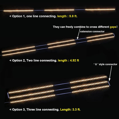 total 1500 lumen output with cri greater than 82 for color-accurate task lighting