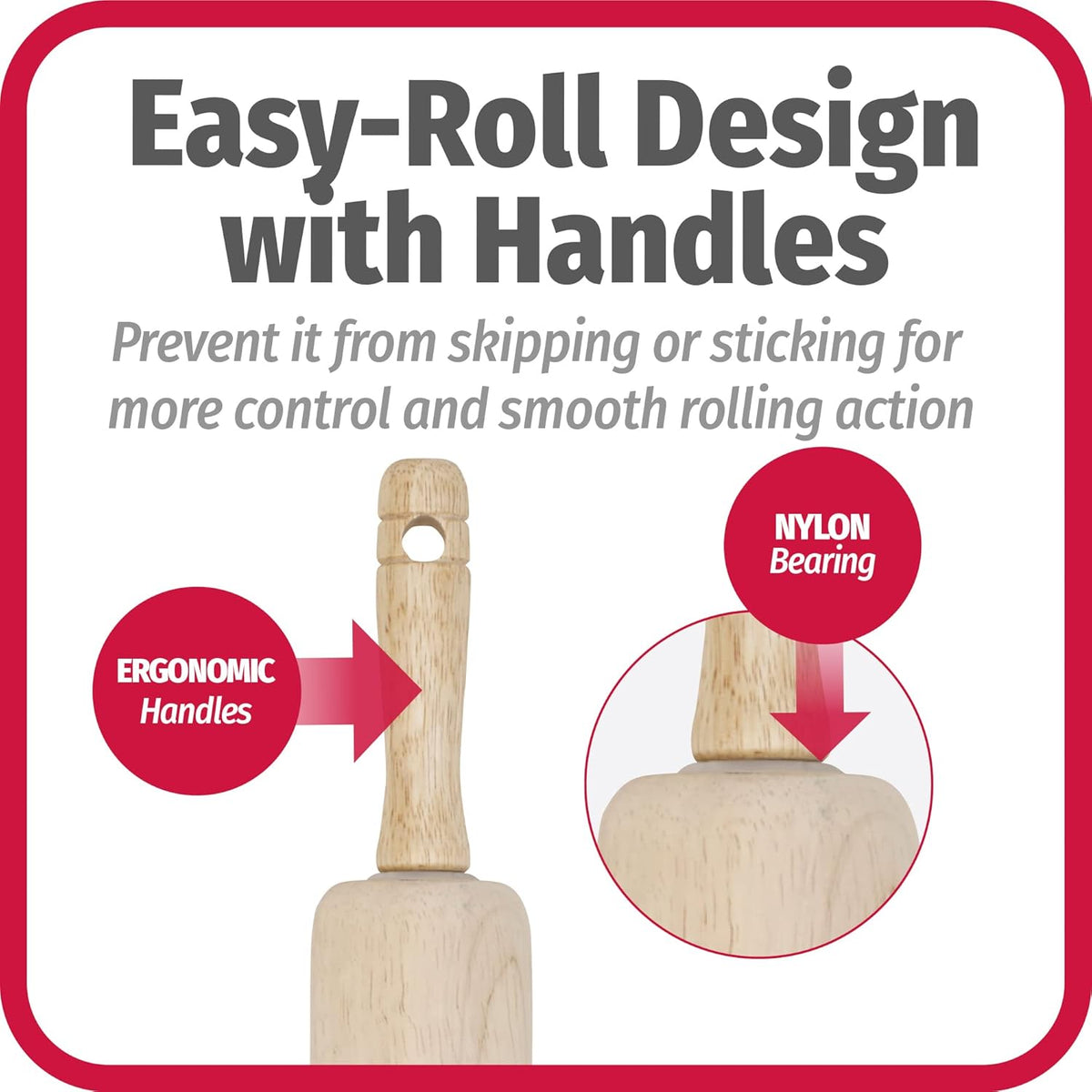 total length of 17.25 in with comfortable handles for two-handed control