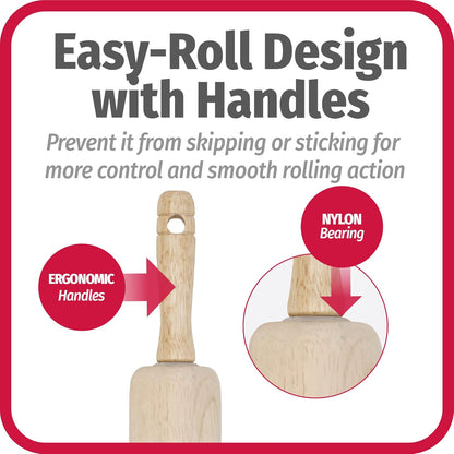 total length of 17.25 in with comfortable handles for two-handed control