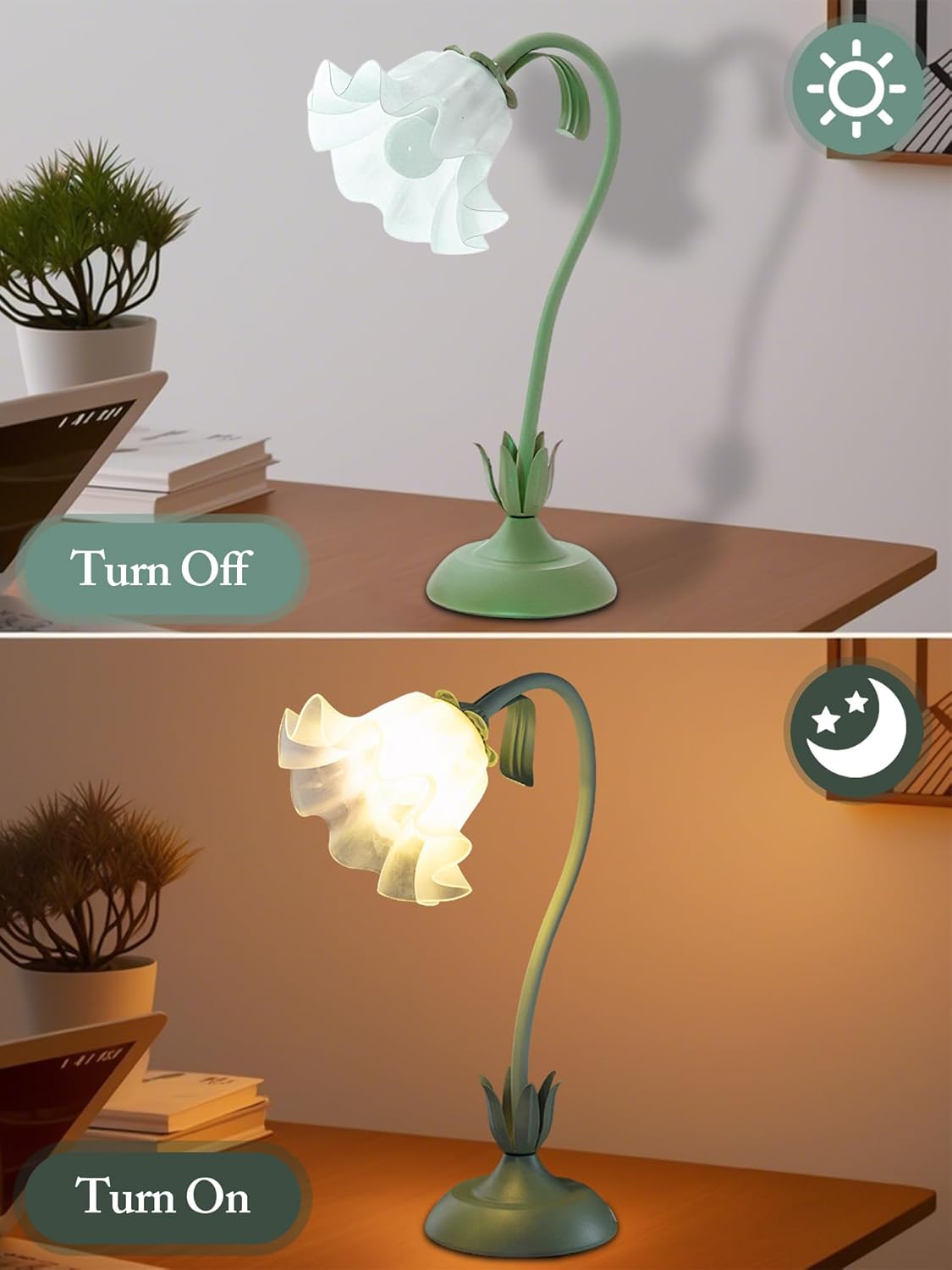 touch/push-button control and iron base for stability