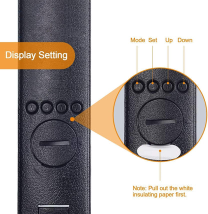 touch-sensitive control panel (no buttons)