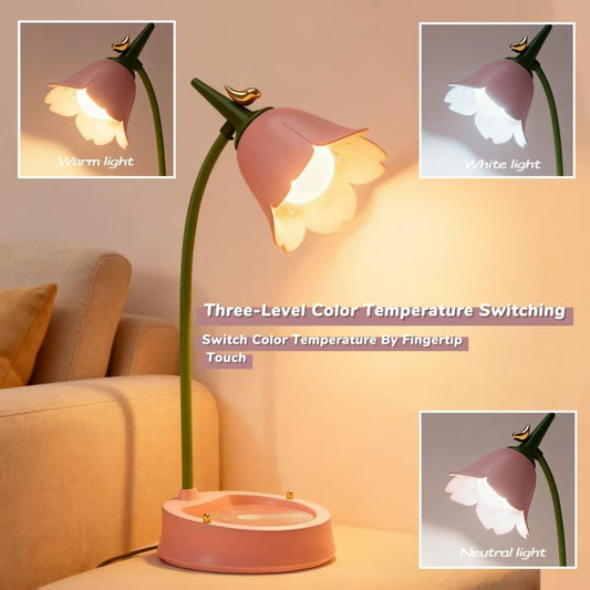 touch-sensitive control with 3 color modes (white, natural, warm) and infinite stepless brightness