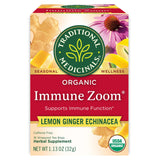 Traditional Medicinals Organic Immune Zoom Lemon Ginger Tea - Thoughtful Holiday Stocking Stuffer for Wellness-Minded Friends