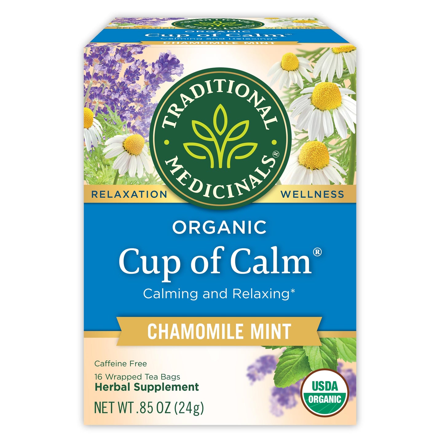 Traditional Medicinals Organic Lemon Balm Tea – Nightly Calm Ritual for Meditation and Mindful Mornings