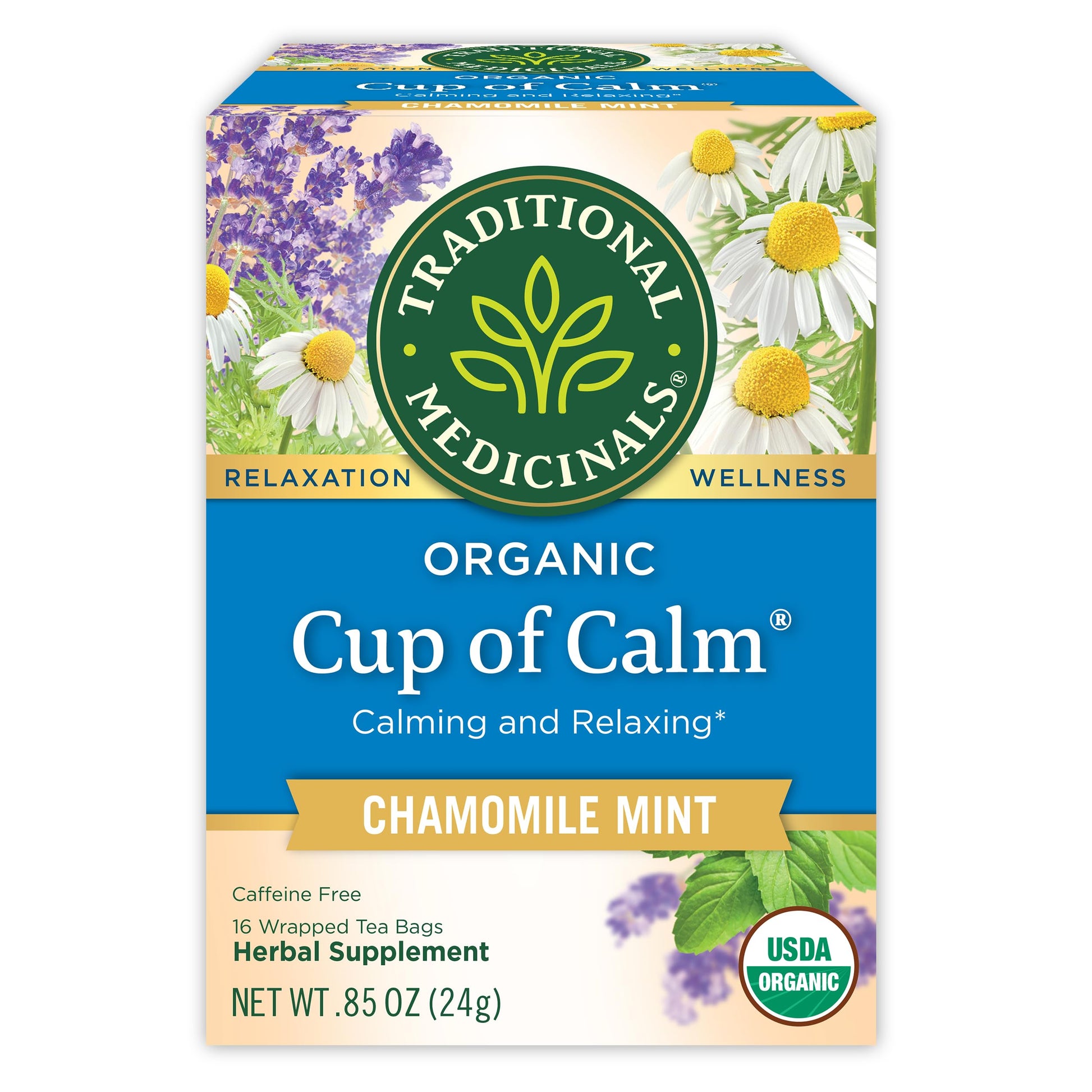 Traditional Medicinals Organic Lemon Balm Tea – Nightly Calm Ritual for Meditation and Mindful Mornings