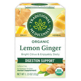 Traditional Medicinals Organic Lemon Ginger Tea – Clean-Label Herbal Tea for the Intentional, Zero-Waste Kitchen