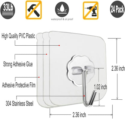 transparent pvc and stainless steel construction that blends into walls