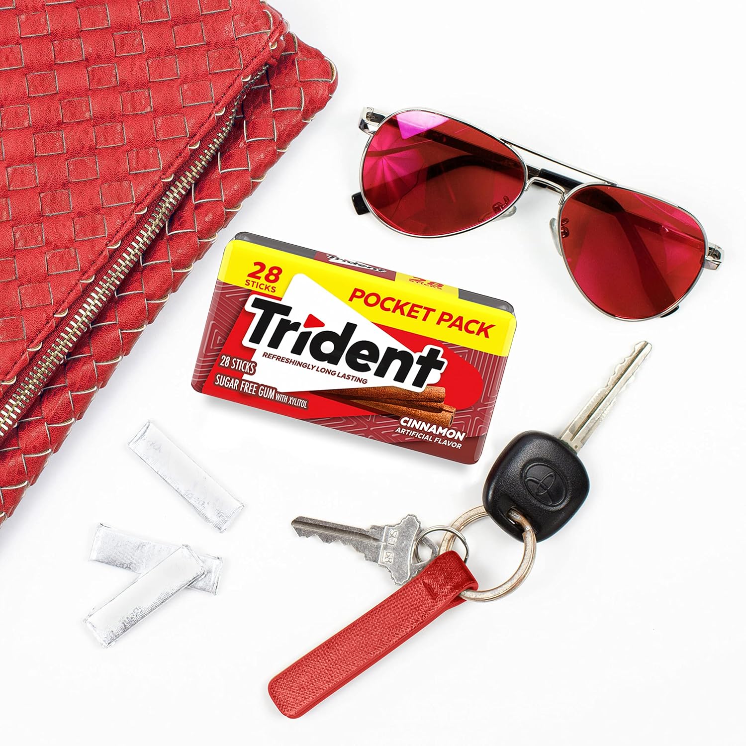 Trident Spearmint Sugar-Free Gum – Party Favor and Goodie Bag Stuffer for Birthdays and Showers