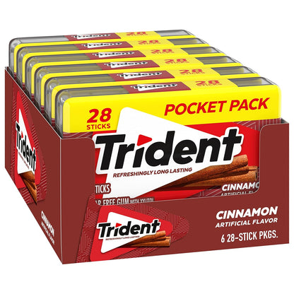 Trident Spearmint Sugar-Free Gum – Party Favor and Goodie Bag Stuffer for Birthdays and Showers