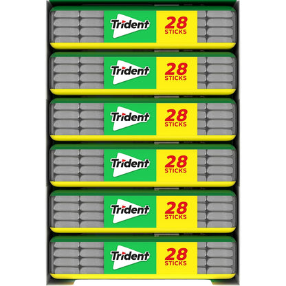 Trident Spearmint Xylitol Gum – After-Dinner Wellness Pick for Lower-Calorie, Sugar-Free Refreshment