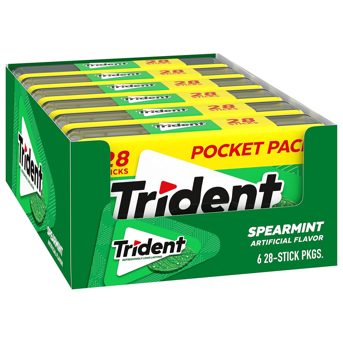 Trident Spearmint Xylitol Gum – After-Dinner Wellness Pick for Lower-Calorie, Sugar-Free Refreshment