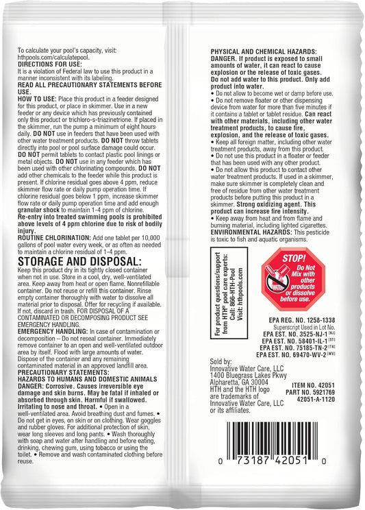 triple-action formula combining sanitizer, clarifier, and algaecide