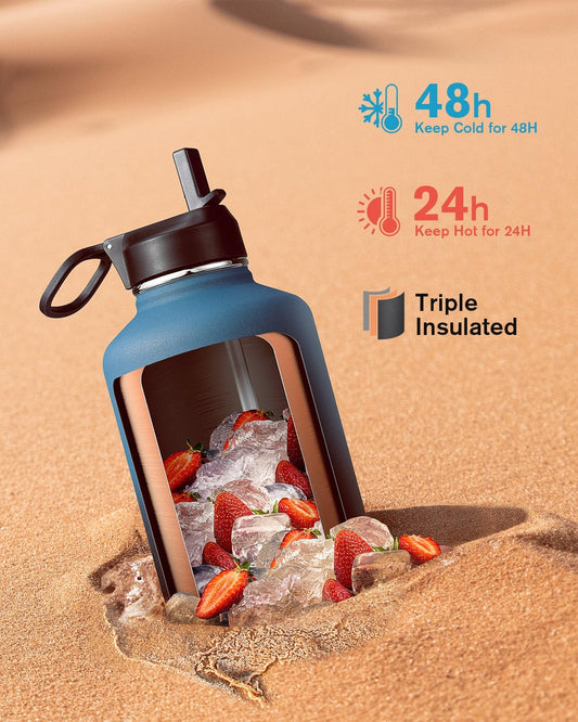 triple-layer copper-plated vacuum insulation (48h cold / 24h hot)