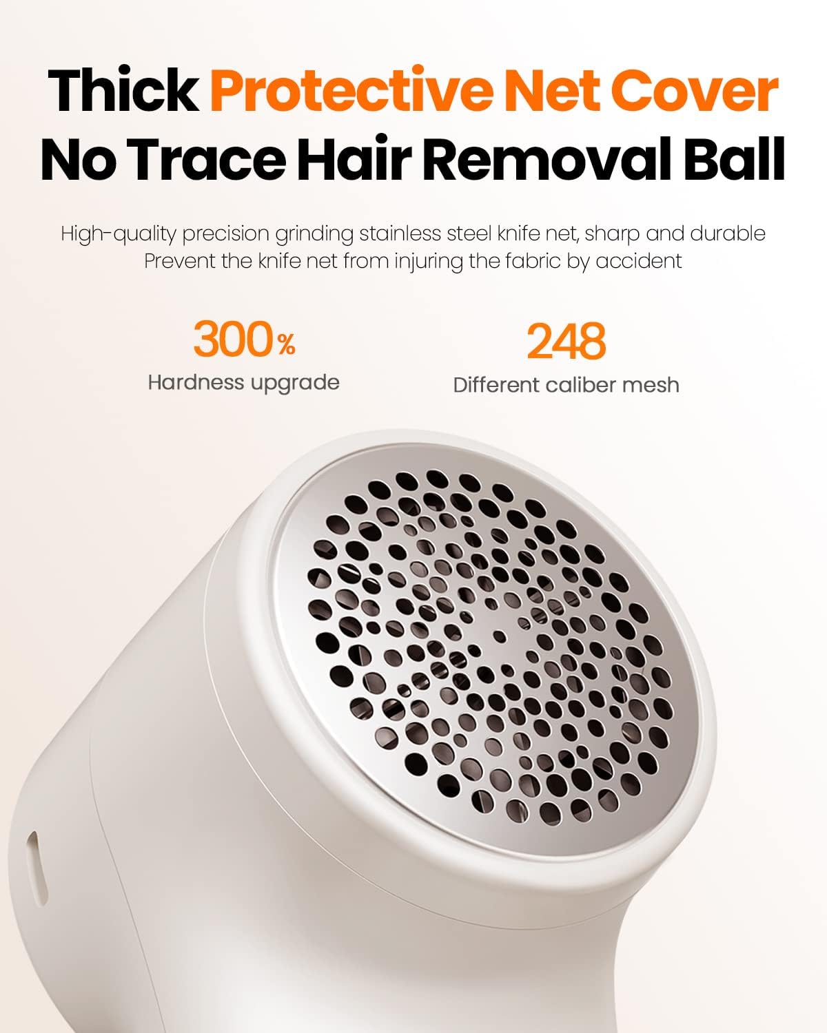 triple safety system: bionic honeycomb mesh fabric protection, auto shut-off when lid is loose, automatic charge cutoff