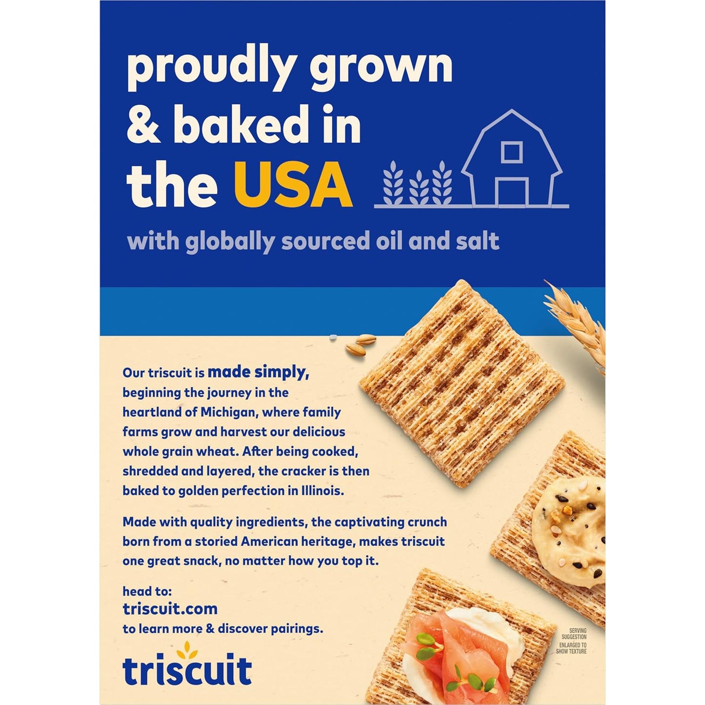 Triscuit Original Whole Grain Wheat Crackers – Mindful Snacking for Home Kitchen and Office Desk, 12.5 oz