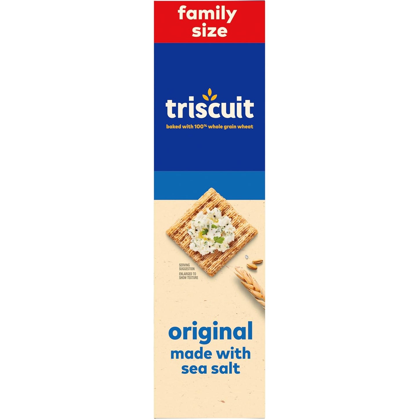 Triscuit Original Whole Grain Wheat Crackers – Mindful Snacking for Home Kitchen and Office Desk, 12.5 oz