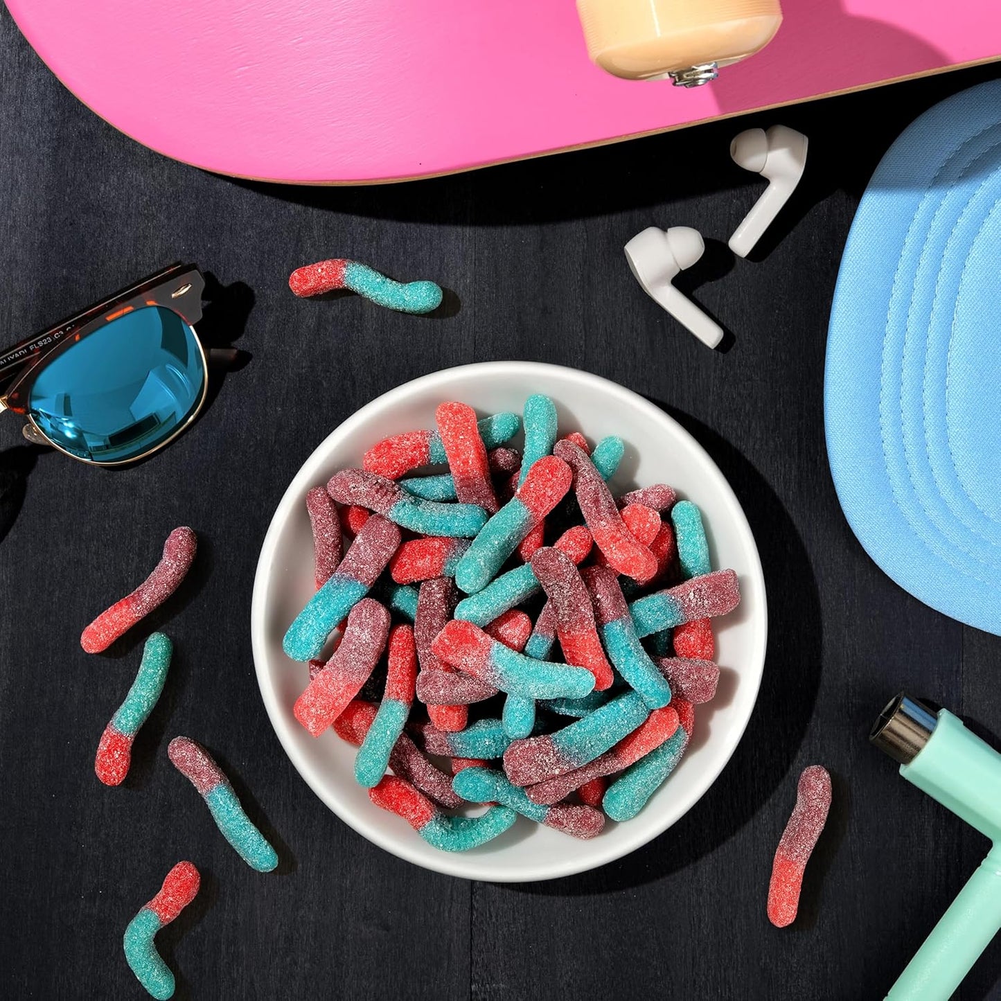 Trolli Sour Brite Crawlers Gummy Worms 28.8 oz - Fun Nostalgic Candy Gift for Her, Birthday Care Package and Stocking Stuffer Idea