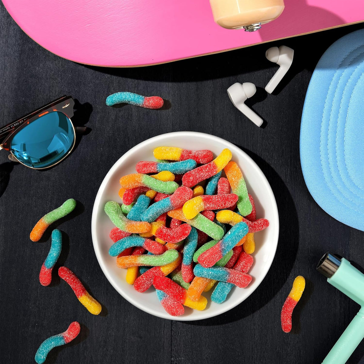 Trolli Sour Brite Crawlers Gummy Worms – Fun Stocking Stuffer and Holiday Candy Gift for Teens