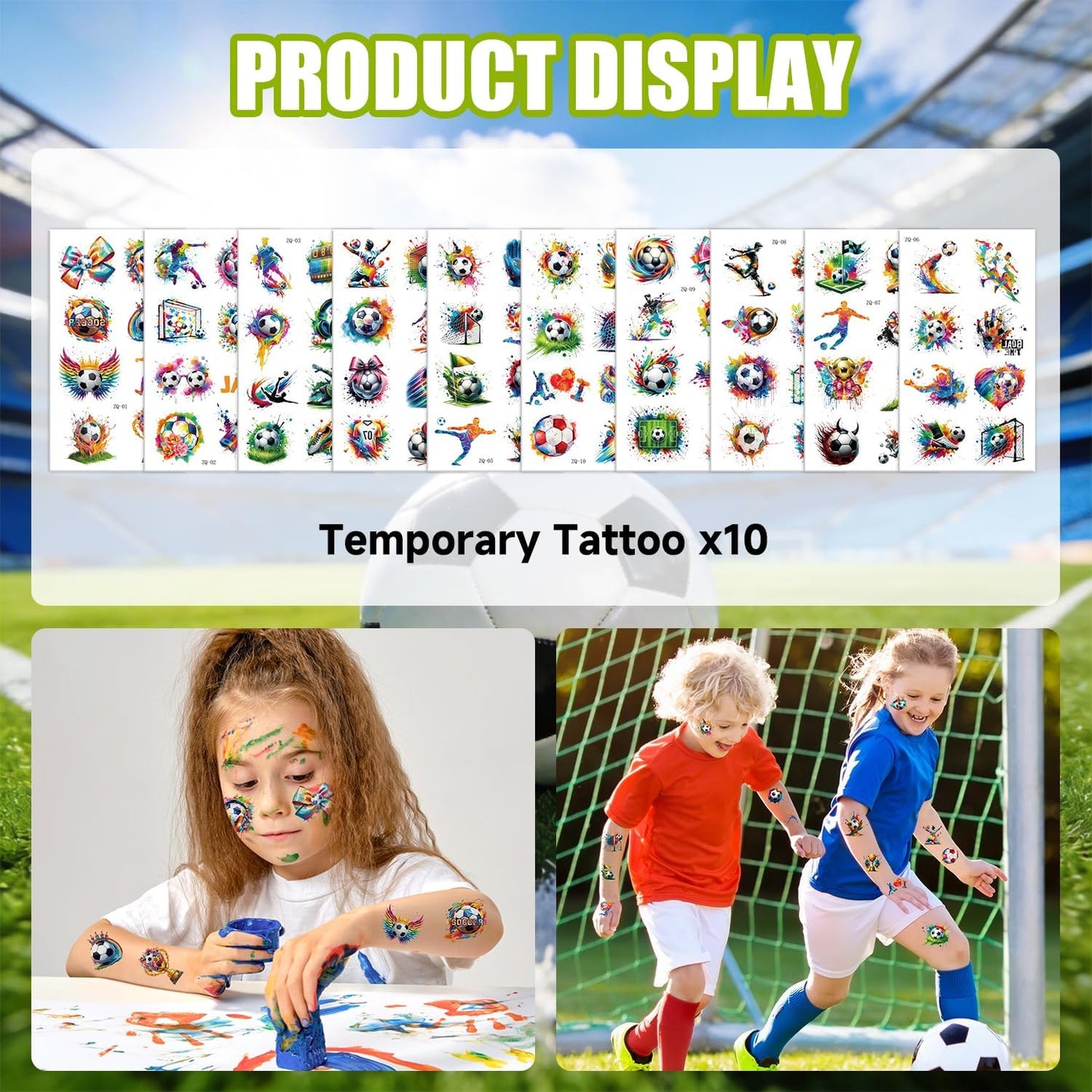 trophy-style presentation doubling as party decoration and take-home souvenirs