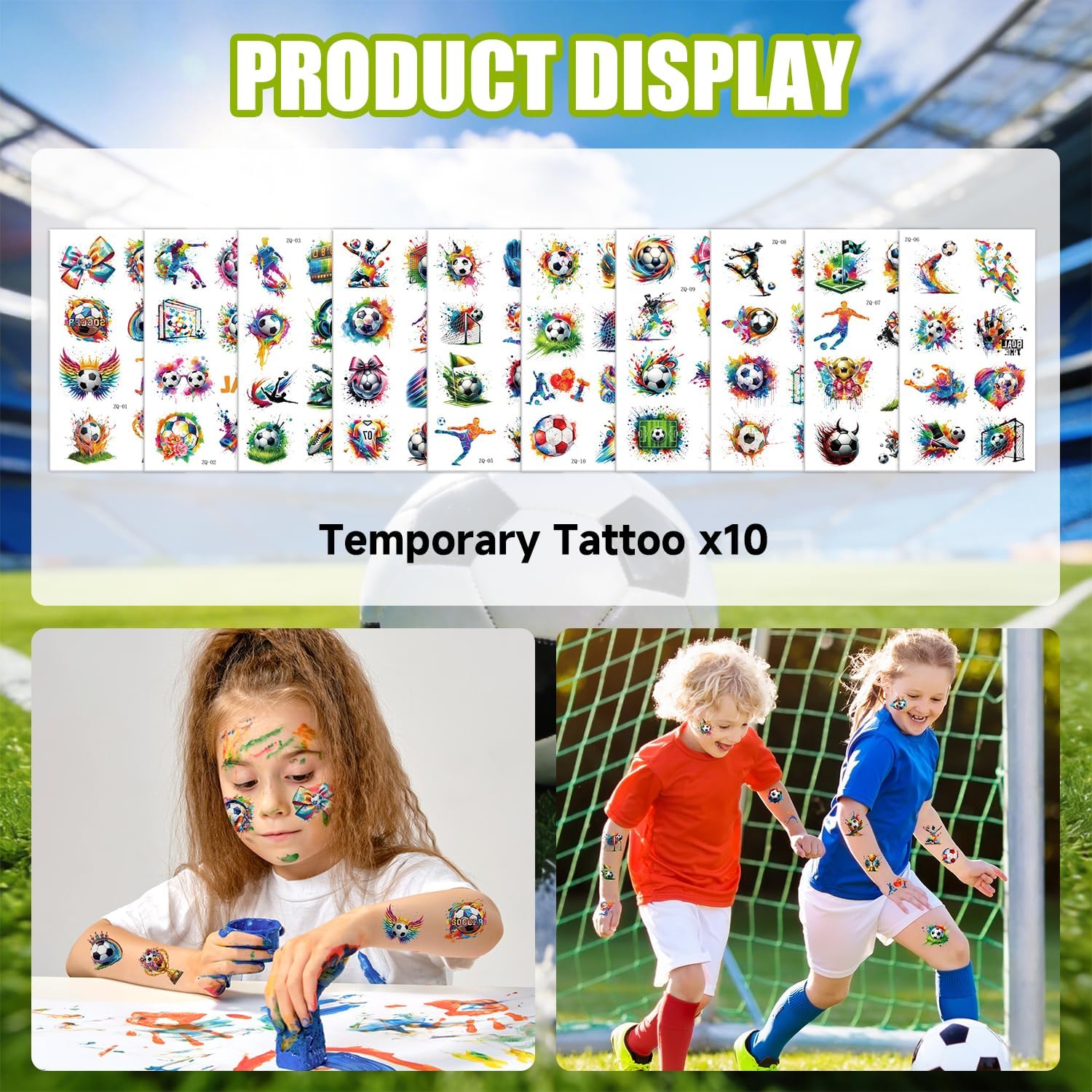 trophy-style presentation doubling as party decoration and take-home souvenirs
