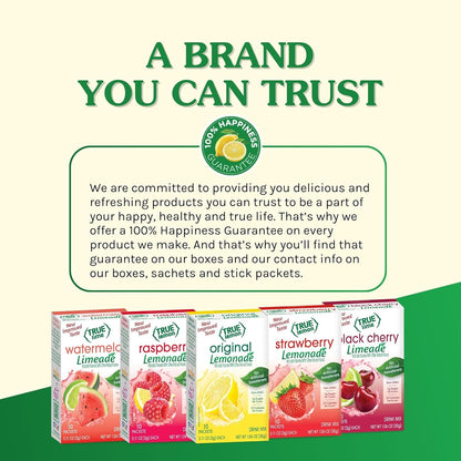 True Citrus True Lemon Strawberry Lemonade Water Enhancer – Daily Hydration Ritual for Low-Calorie Wellness Routines
