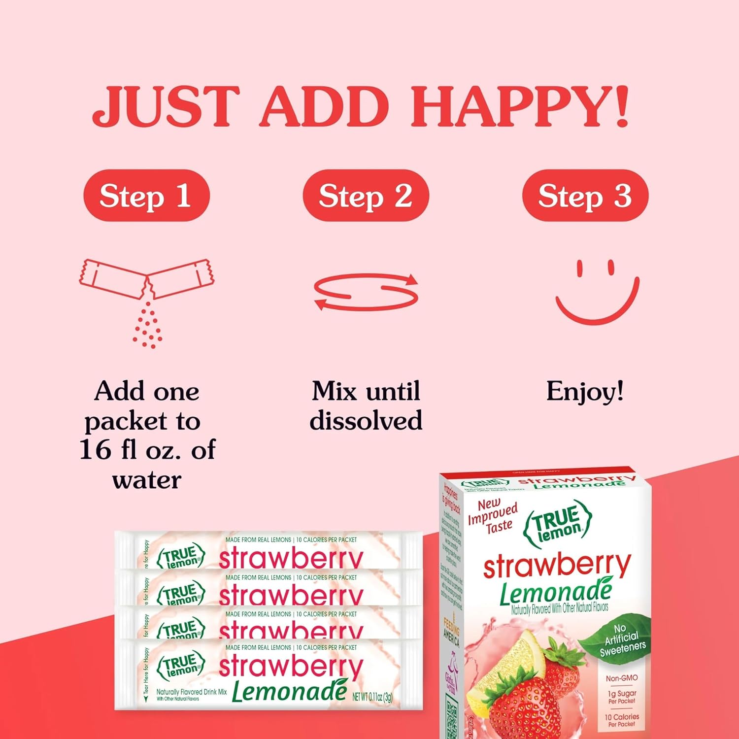 True Citrus True Lemon Strawberry Lemonade Water Enhancer – Daily Hydration Ritual for Low-Calorie Wellness Routines