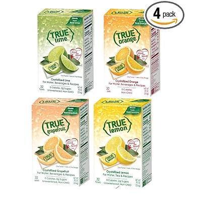 TRUE LEMON Crystalized Lemon Packets – Office Breakroom Hydration Supply for Focused Workdays