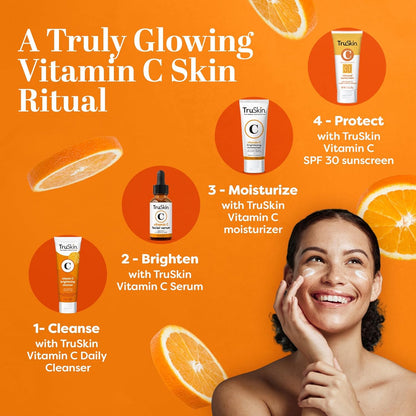TruSkin Vitamin C Face Cream – Clean, Essential Daily Moisturizer for All Skin Types
