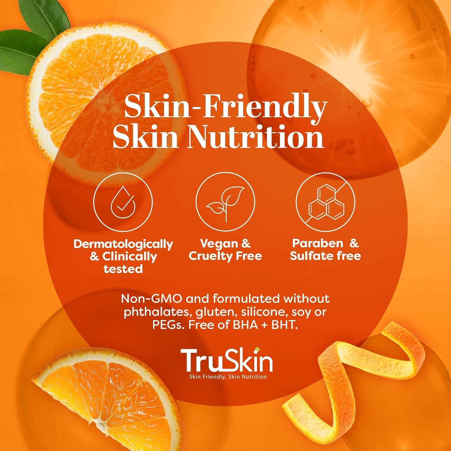 TruSkin Vitamin C Serum – Gentle, Non-Irritating Formula Safe for Sensitive & Reactive Skin